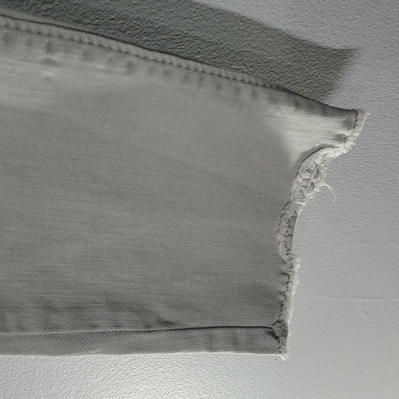 Nine West light green Gramercy skinny ankle fray-hem frayed hem raw hem - Picture 2 of 16